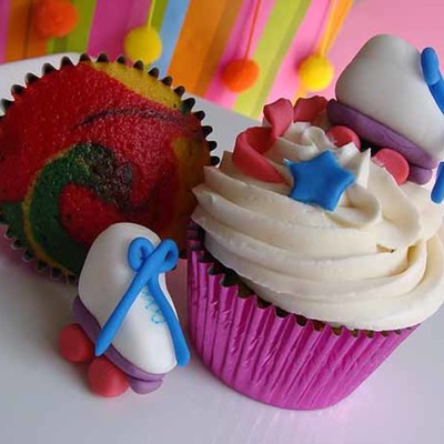 Roller Skating Party Cupcakes
