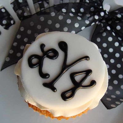 Monogram Cupcake