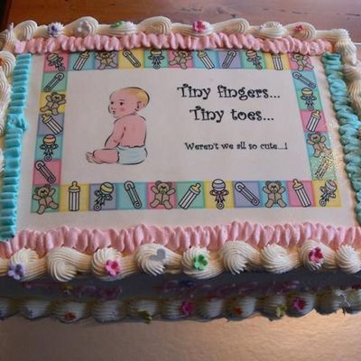 Baby Photo Competition Cake