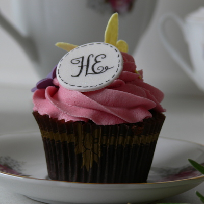Monogram Cupcakes