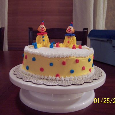 Another View Of Clown Cake