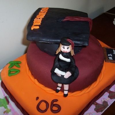 Another View Of The Virginia Tech Graduation Cake