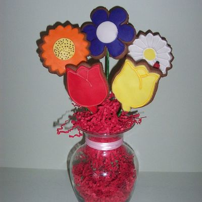 Flower Cookie Bouquet For Mil Birthday