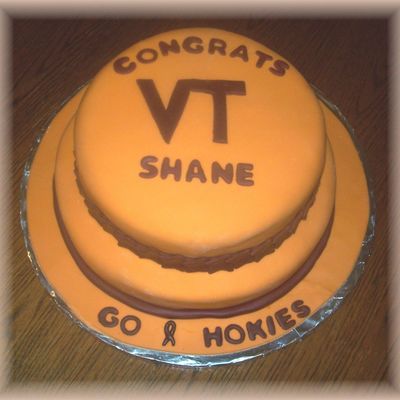 Virginia Tech Graduation Cake