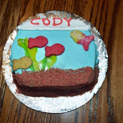 Fish Bowl Smash Cake