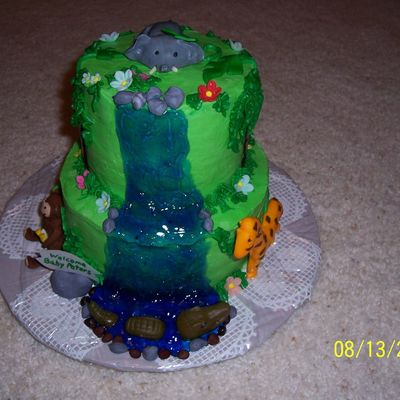 Jungle Shower Cake