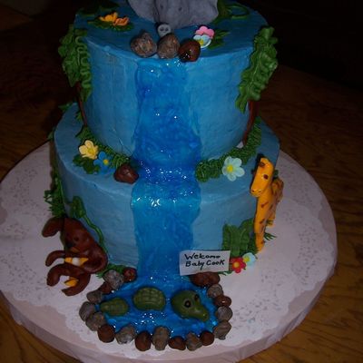 Blue Juungle Cake