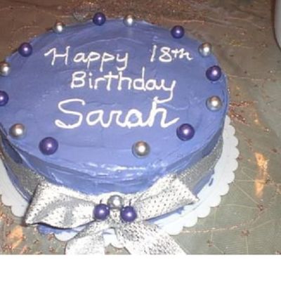 Silver And Purple Cake