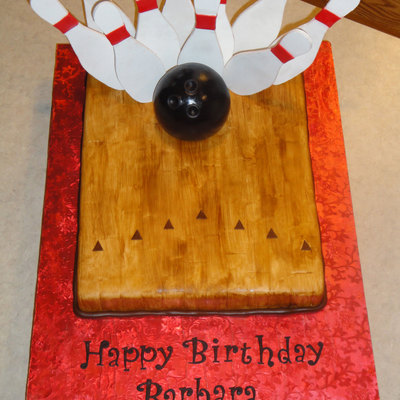 Bowling Birthday Cake