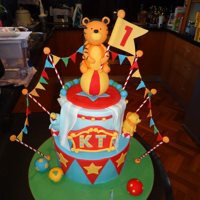 Circus Birthday Cake