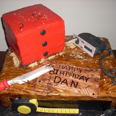 Wood Workers Birthday Cake