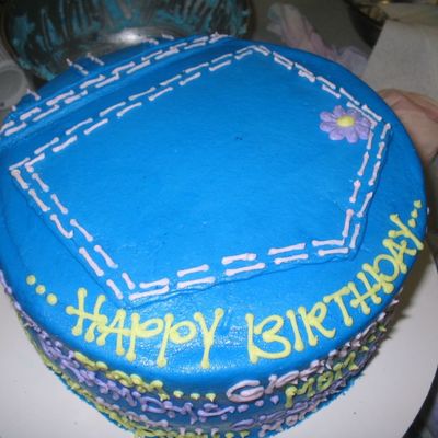 Denim Pocket Cake