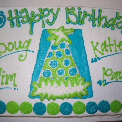 Party Hat Sheet Cake