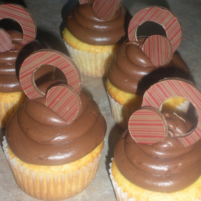 Chocolate Circle Cupcakes