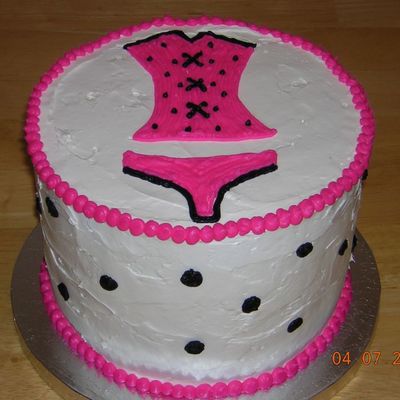 Lingerie Shower Cake