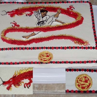 Tae Kwon Do Dragon Cake