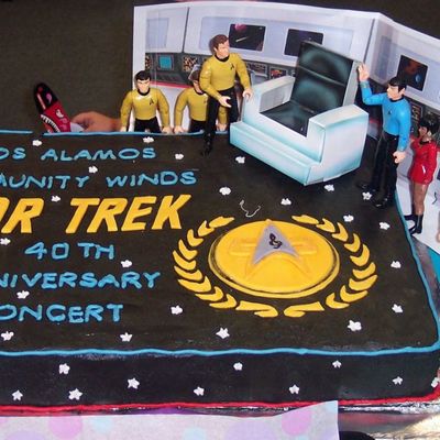 Star Trek Anniversary Cake