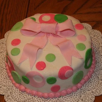 Green And Pink Polka Dots