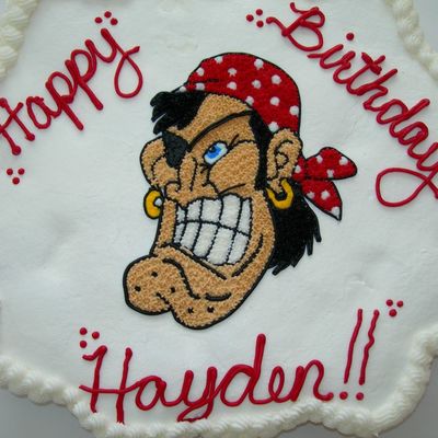 Pirate Birthday Cupcake Cake