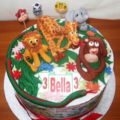 Jungle Animal Cake