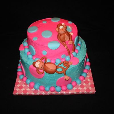 Spa Monkey Birthday Cake
