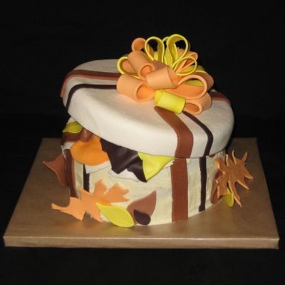 Fall Present Cake
