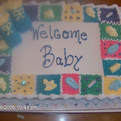 Booties And Quilt Cake