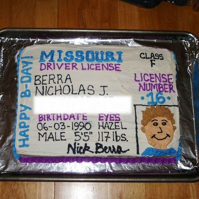 16Th Birthday - Driver's License