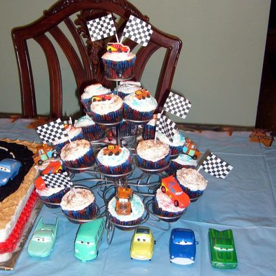 Cars #9 Cupcake Display