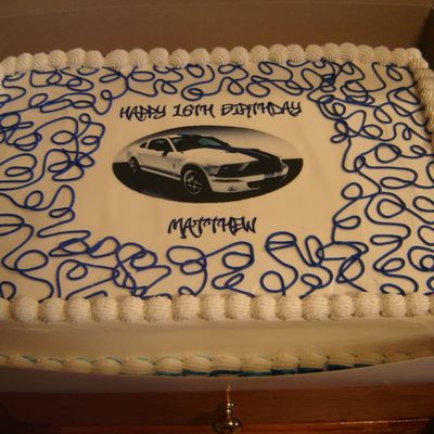 Mustang Sheet Cake