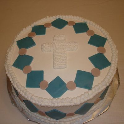 Boy's First Communion Cake