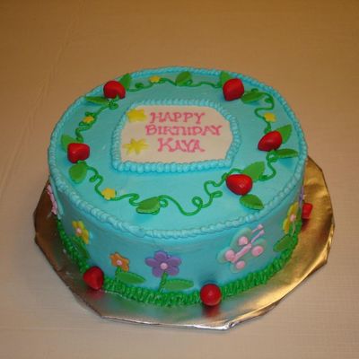 Strawberry Garden Cake