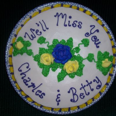 Charles And Betty Going-Away Cake