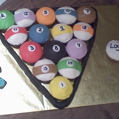 Logan's Pool Ball Groom's Cake