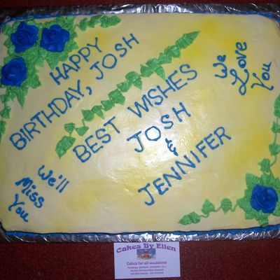 Josh And Jennifer Going Away Cake