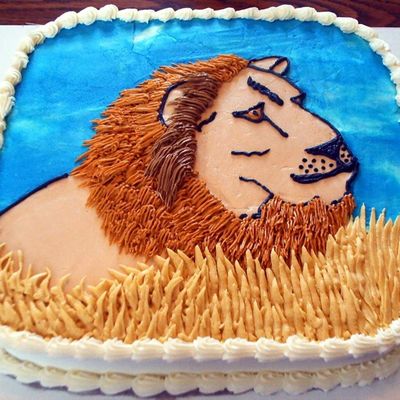 Lion In The Savanah