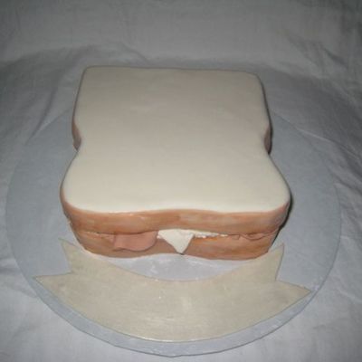 Ham And White Cheese Sandwich