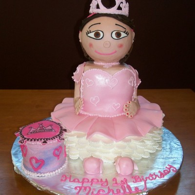 Princess 3D Sculpted Cake.