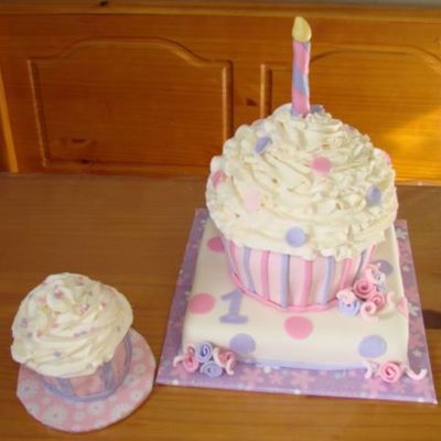 Giant Cupcake 1St Birthday