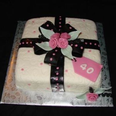 Black Ribbon And Pink Roses