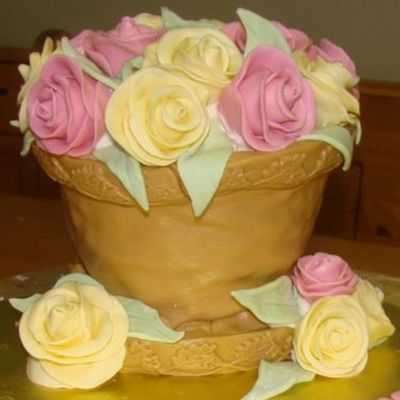 Melting Pot With Roses