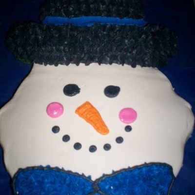 Snowman Cupcake Cake