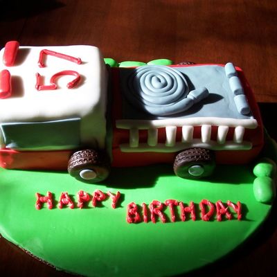 Firetruck Cake
