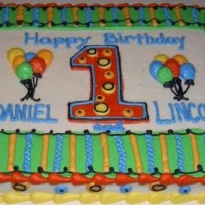 Twin Birthday Balloons