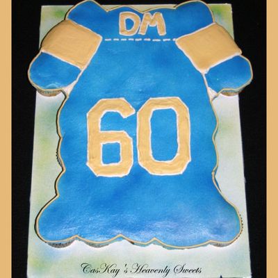 Football Jersey Cupcake Cake