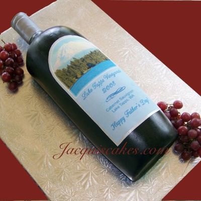 Wine Bottle Cake