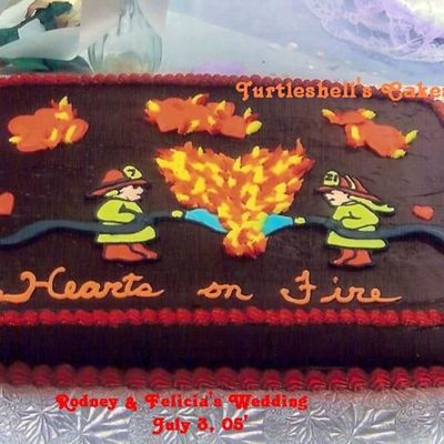 Fire Fighter Groom Cake