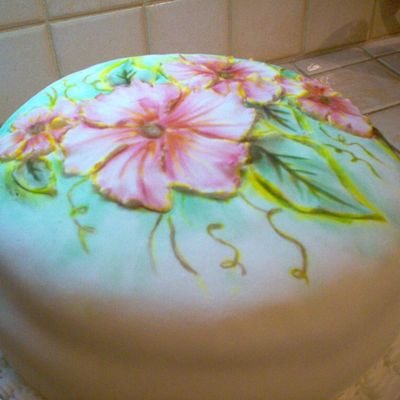 Flower Cut Into Fondant