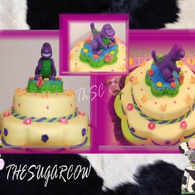 Barney Cake