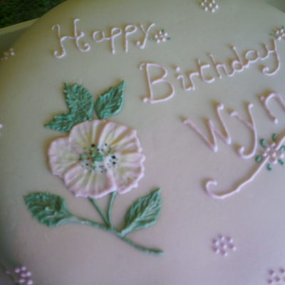 Brush Embroidery Flower